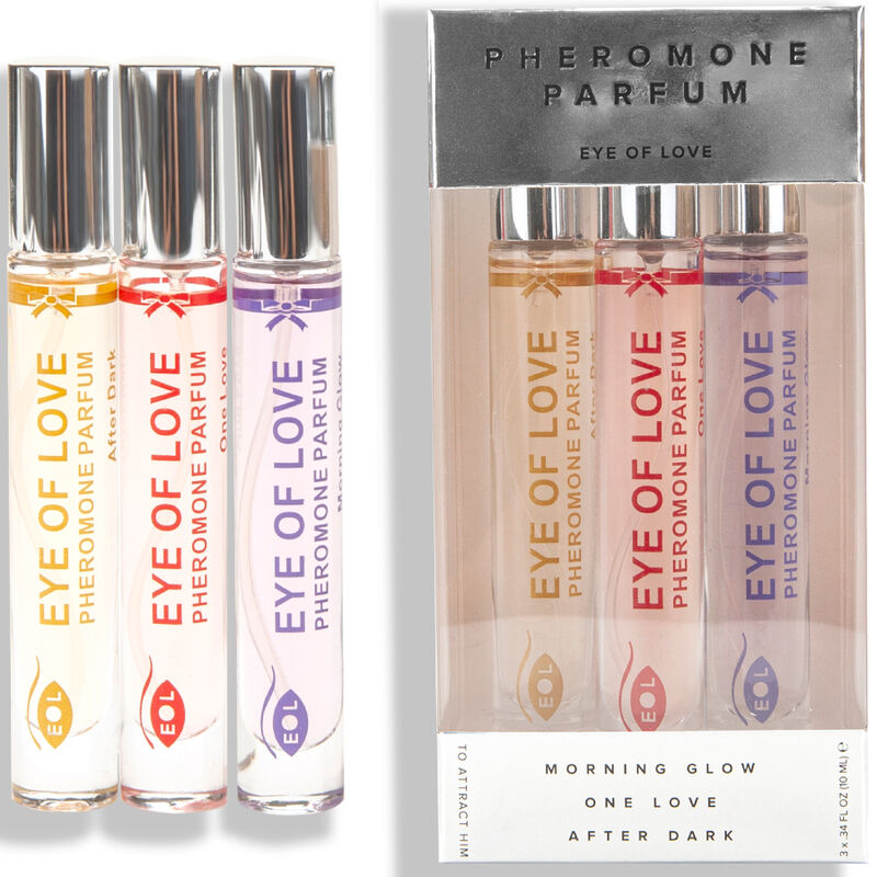 EYE OF LOVE - EOL PHR PARFUM 10 ML CONJUNTO/3 - BRILHO DA MANHÃ, UM AMOR, DEPOIS DO ESCURO