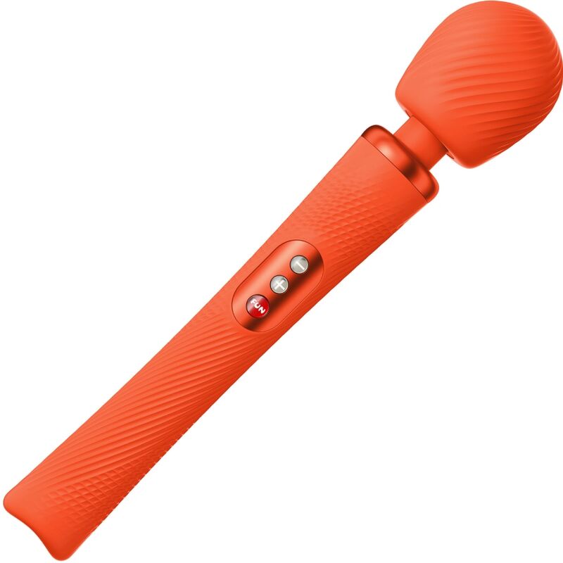 FUN FACTORY - VIM SILICONE RECARREGÁVEL VIBRADOR PESO RUMBLE WAND AZUL MEIA-NOITE