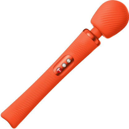 FUN FACTORY - VIM SILICONE RECARREGÁVEL VIBRADOR PESO RUMBLE WAND AZUL MEIA-NOITE