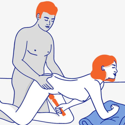 FUN FACTORY - VIM SILICONE RECARREGÁVEL VIBRADOR PESO RUMBLE WAND AZUL MEIA-NOITE