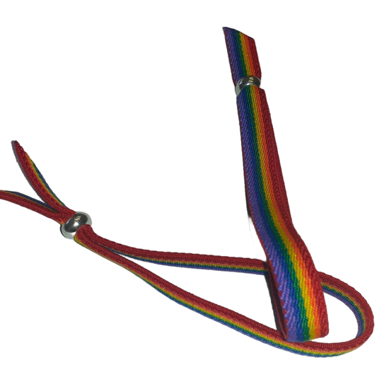 PRIDE - PULSEIRA DE BORRACHA DE LUXO PARA MENINA COM CONTAS DE ORGULHO