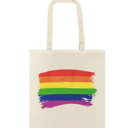 ORGULHO - BOLSA BANDEIRA LGBT DE ALGODÃO