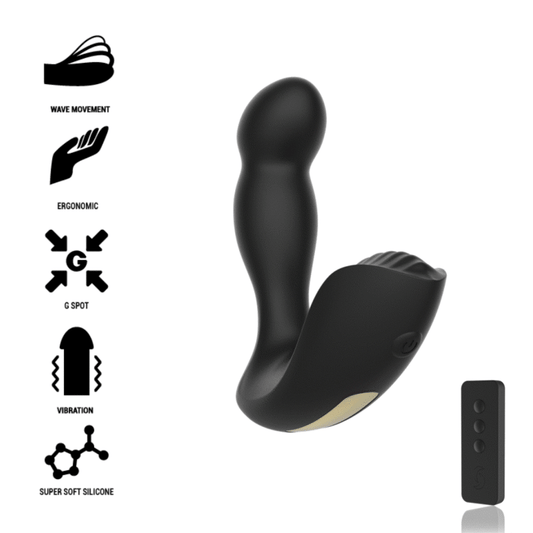 IBIZA - MASSAGEADOR ANAL CONTROLE REMOTO 11 x 4 CM