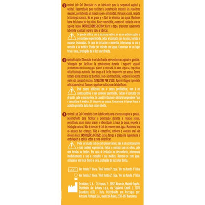 CONTROL - LUBRIFICANTE LUB GEL CHOCOLATE 75 ML