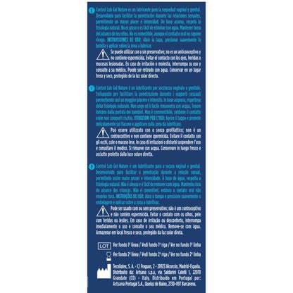 CONTROL - LUBRIFICANTE LUB GEL NATUREZA 75 ML