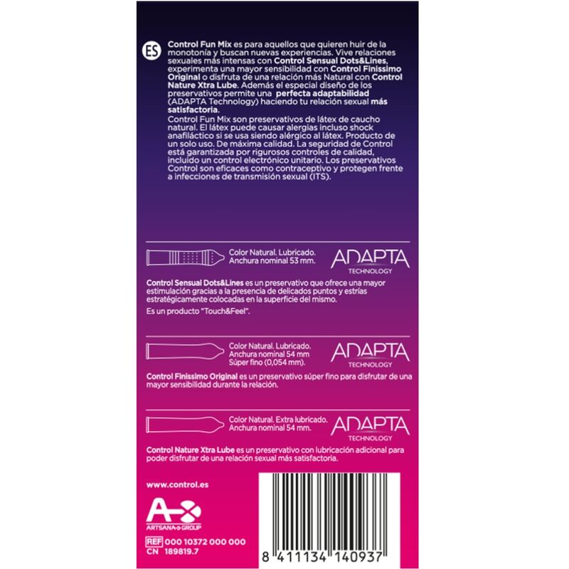 CONTROL - SINTA-SE DIVERTIDA MIX 6 UDS