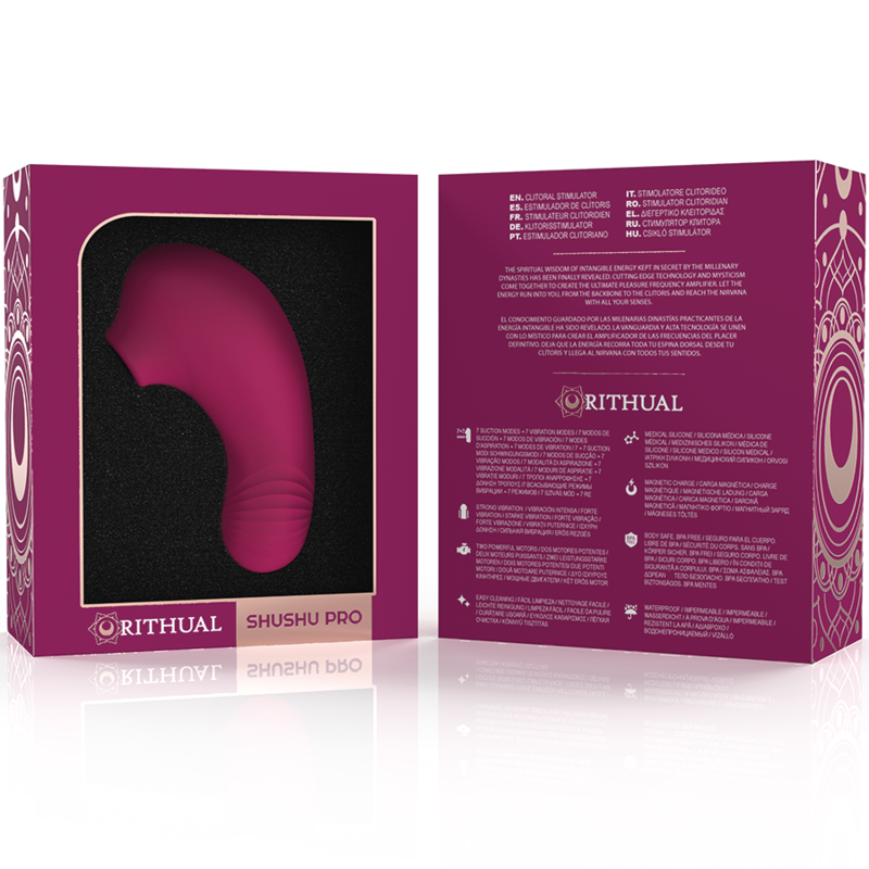 RITHUAL - SHUSHU PRO POCKET CLITORIS STIMULADOR 2 PODEROSOS MOTORES ORCHID