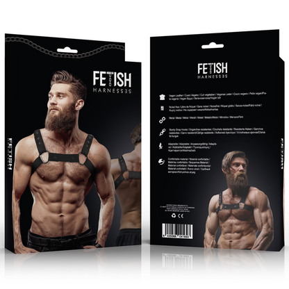 ATITUDE DE FETICHE SUBMISSIVA - ARNÊS ESPORTIVO DE NEOPRENE AJUSTÁVEL PARA HOMENS