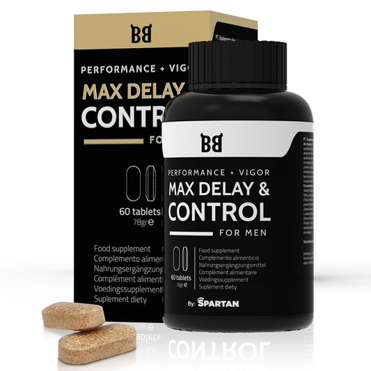 BLACK BULL - MAX DELAY &amp; CONTROL MÁXIMO DESEMPENHO PARA HOMENS 60 CÁPSULAS