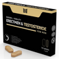 BLACK BULL - ERECTMEN &amp; TESTOSTERIDE POWER E TESTOSTERONA PARA HOMENS 10 CÁPSULAS