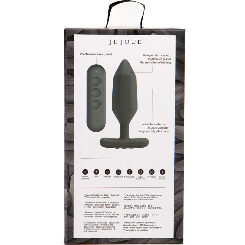 JE JOUE - PLUG ANAL VIBRADOR ONYX PRETO
