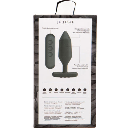 JE JOUE - PLUG ANAL VIBRADOR ONYX PRETO