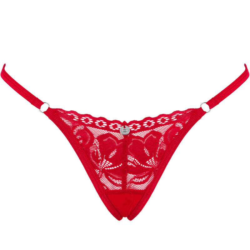 OBSESSIVE - RENDA TANGA VERMELHA XS/S