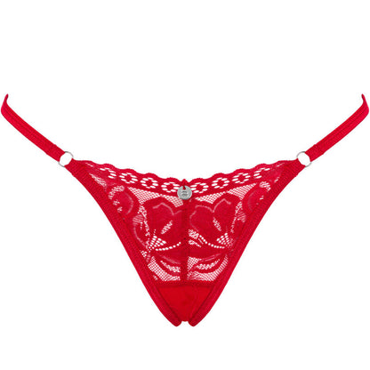 OBSESSIVE - RENDA TANGA VERMELHA XS/S