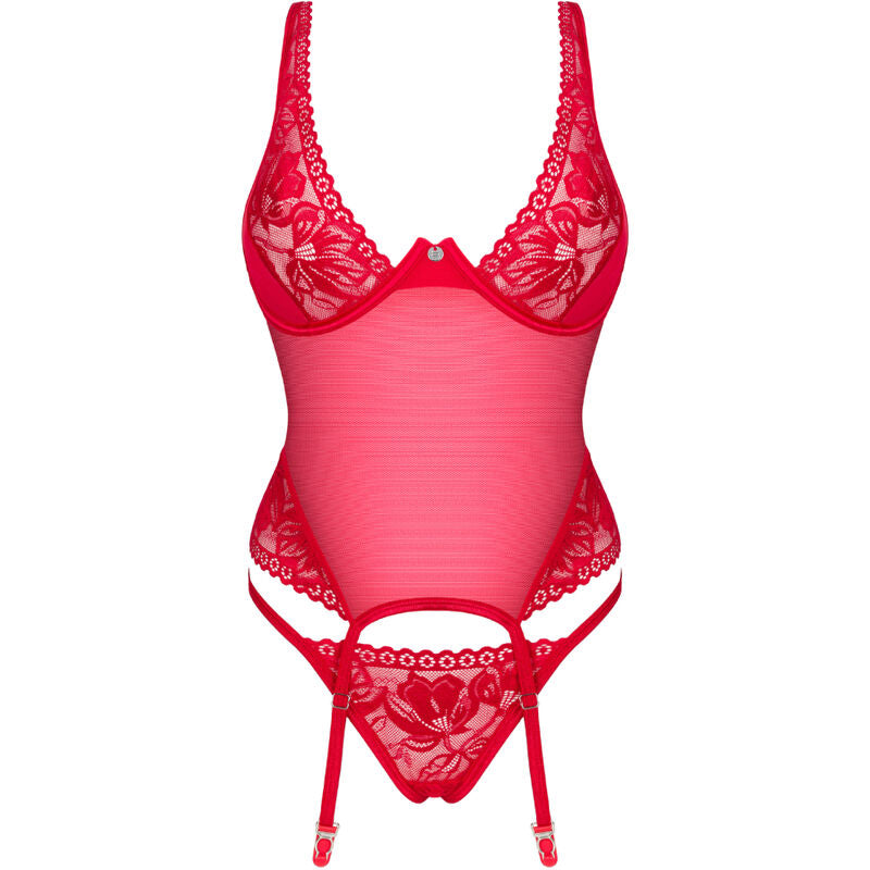 OBSESSIVE - CORSET RENDA VERMELHO XS/S