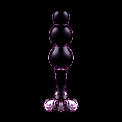 NEBULA SERIES BY IBIZA - MODEL 1 ANAL PLUG BOROSILICATE GLASS CLEAR 10.5 CM -O- 3 CM