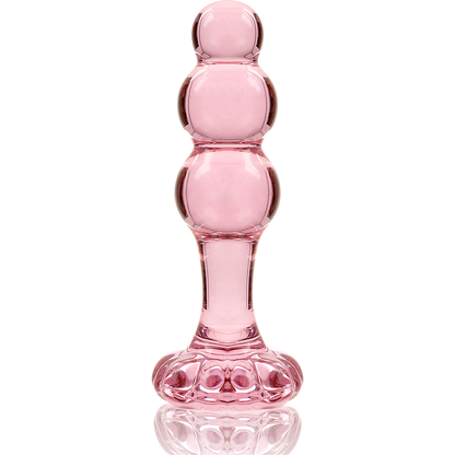 NEBULA SERIES BY IBIZA - MODEL 1 ANAL PLUG BOROSILICATE GLASS CLEAR 10.5 CM -O- 3 CM