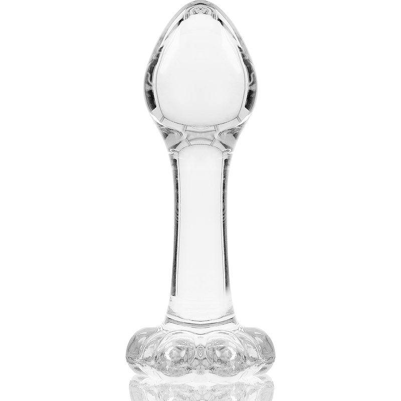 SÉRIE NEBULA DA IBIZA - MODELO 2 PLUG ANAL VIDRO BOROSILICADO TRANSPARENTE 11 CM -O- 3,5 CM