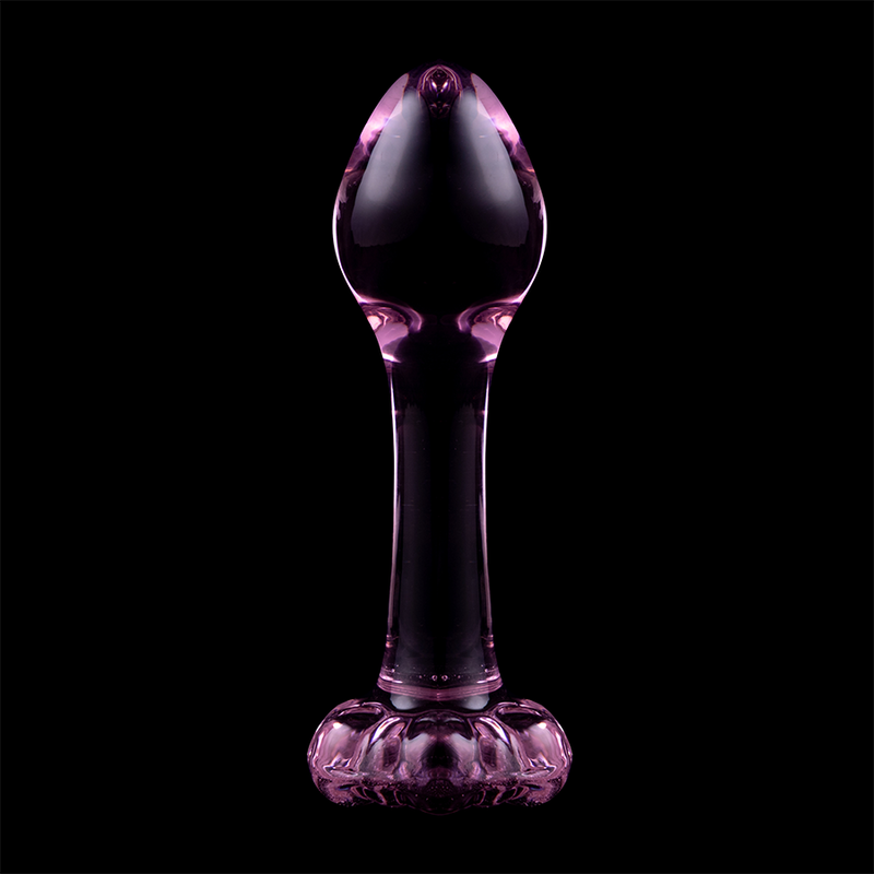 SÉRIE NEBULA DA IBIZA - MODELO 2 PLUG ANAL VIDRO BOROSILICADO TRANSPARENTE 11 CM -O- 3,5 CM