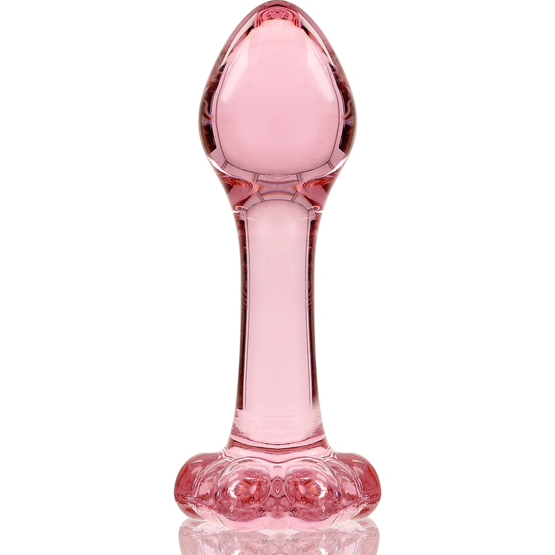SÉRIE NEBULA DA IBIZA - MODELO 2 PLUG ANAL VIDRO BOROSILICADO TRANSPARENTE 11 CM -O- 3,5 CM