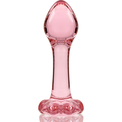 SÉRIE NEBULA DA IBIZA - MODELO 2 PLUG ANAL VIDRO BOROSILICADO TRANSPARENTE 11 CM -O- 3,5 CM