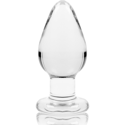NEBULA SERIE VON IBIZA - MODELL 3 ANAL PLUG BOROSILIKATGLAS TRANSPARENT 11 CM -O- 5 CM