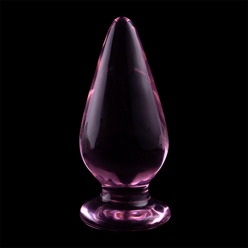 SÉRIE NEBULA DA IBIZA - MODELO 4 PLUG ANAL VIDRO BOROSILICADO TRANSPARENTE 11 CM -O- 5 CM