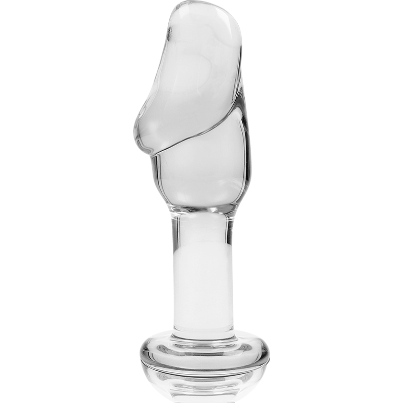 SÉRIE NEBULA DA IBIZA - MODELO 6 PLUG ANAL VIDRO BOROSILICADO TRANSPARENTE 12,5 CM -O- 4 CM