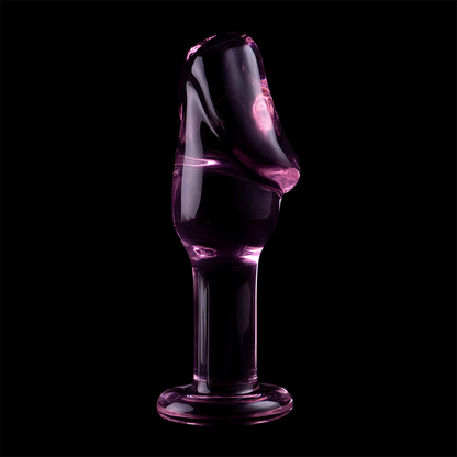 SÉRIE NEBULA DA IBIZA - MODELO 6 PLUG ANAL VIDRO BOROSILICADO TRANSPARENTE 12,5 CM -O- 4 CM
