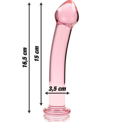 NEBULA SERIE VON IBIZA - MODELL 11 DILDO BOROSILIKATGLAS KLAR 16 CM -O- 3 CM