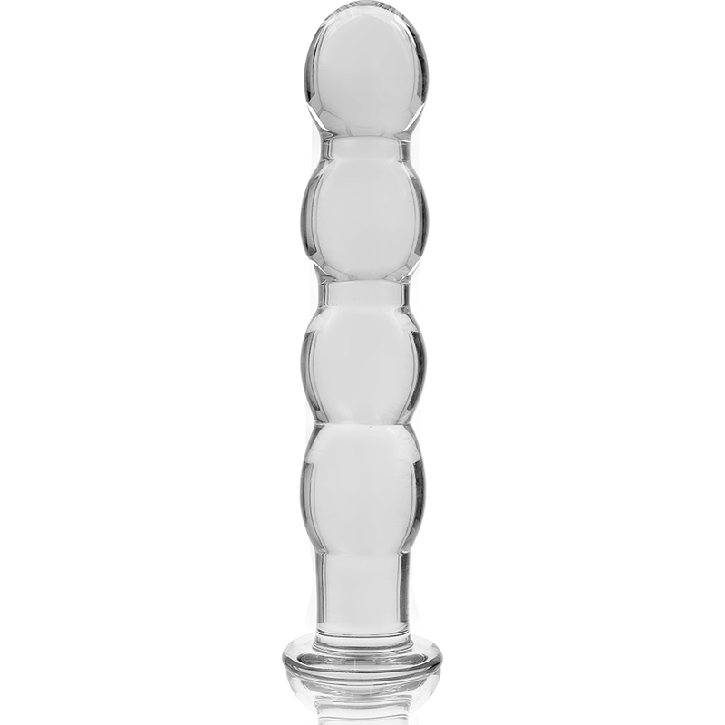 SÉRIE NEBULA DA IBIZA - MODELO 10 DILDO VIDRO BOROSILICADO TRANSPARENTE 16,5 CM -O- 3,5 CM