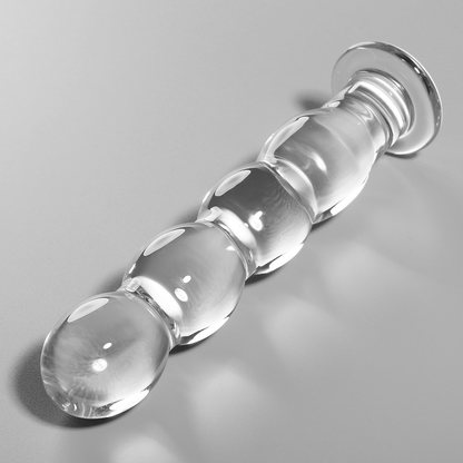 SÉRIE NEBULA DA IBIZA - MODELO 10 DILDO VIDRO BOROSILICADO TRANSPARENTE 16,5 CM -O- 3,5 CM