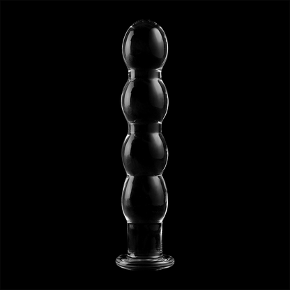 SÉRIE NEBULA DA IBIZA - MODELO 10 DILDO VIDRO BOROSILICADO TRANSPARENTE 16,5 CM -O- 3,5 CM