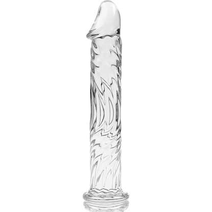 NEBULA SERIE VON IBIZA - MODELL 12 DILDO BOROSILIKATGLAS KLAR 17 CM -O- 3,5 CM