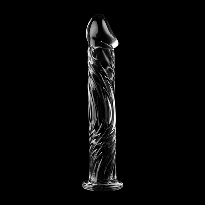NEBULA SERIE VON IBIZA - MODELL 12 DILDO BOROSILIKATGLAS KLAR 17 CM -O- 3,5 CM