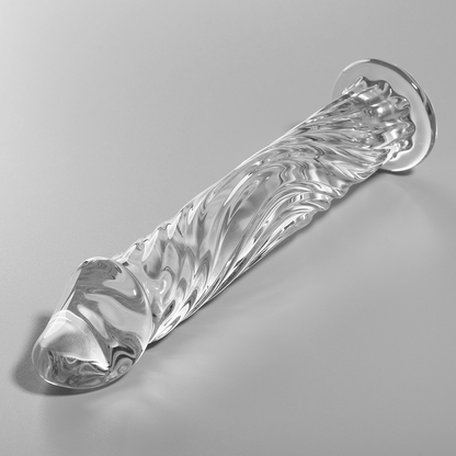 NEBULA SERIE VON IBIZA - MODELL 12 DILDO BOROSILIKATGLAS KLAR 17 CM -O- 3,5 CM