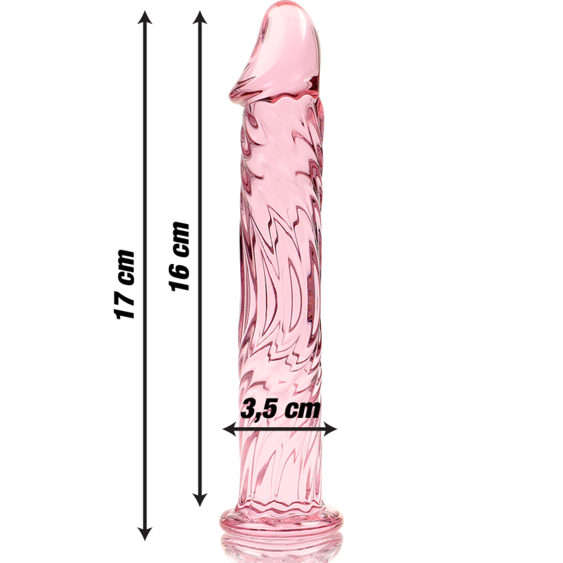 NEBULA SERIE VON IBIZA - MODELL 12 DILDO BOROSILIKATGLAS KLAR 17 CM -O- 3,5 CM