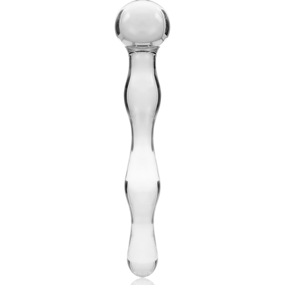 NEBULA SERIE VON IBIZA - MODELL 13 DILDO BOROSILIKATGLAS KLAR 18 CM -O- 3,5 CM