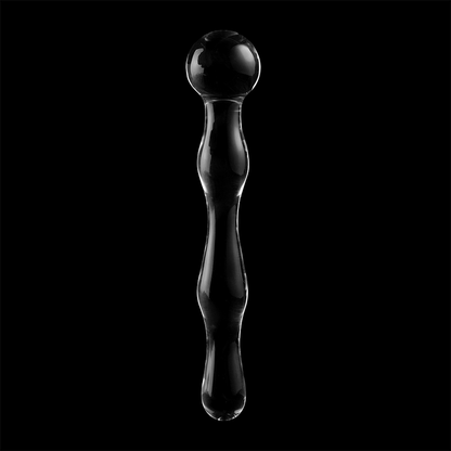 NEBULA SERIE VON IBIZA - MODELL 13 DILDO BOROSILIKATGLAS KLAR 18 CM -O- 3,5 CM