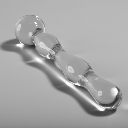 NEBULA SERIE VON IBIZA - MODELL 13 DILDO BOROSILIKATGLAS KLAR 18 CM -O- 3,5 CM