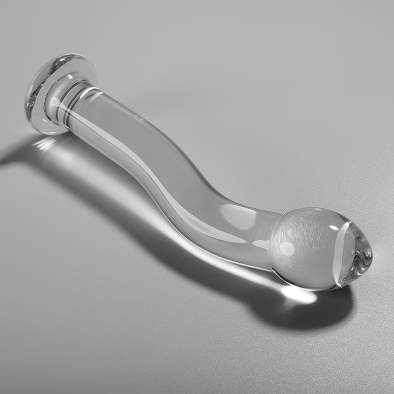 SÉRIE NEBULA DA IBIZA - MODELO 18 DILDO VIDRO BOROSILICADO TRANSPARENTE 18,5 CM -O- 3,5 CM