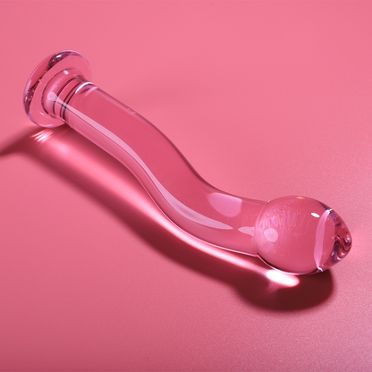 SÉRIE NEBULA DA IBIZA - MODELO 18 DILDO VIDRO BOROSILICADO TRANSPARENTE 18,5 CM -O- 3,5 CM