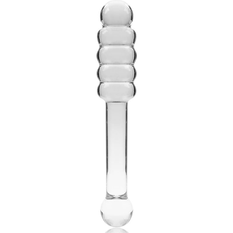 SÉRIE NEBULA DA IBIZA - MODELO 20 DILDO VIDRO BOROSILICADO TRANSPARENTE 20,5 CM -O- 3 CM