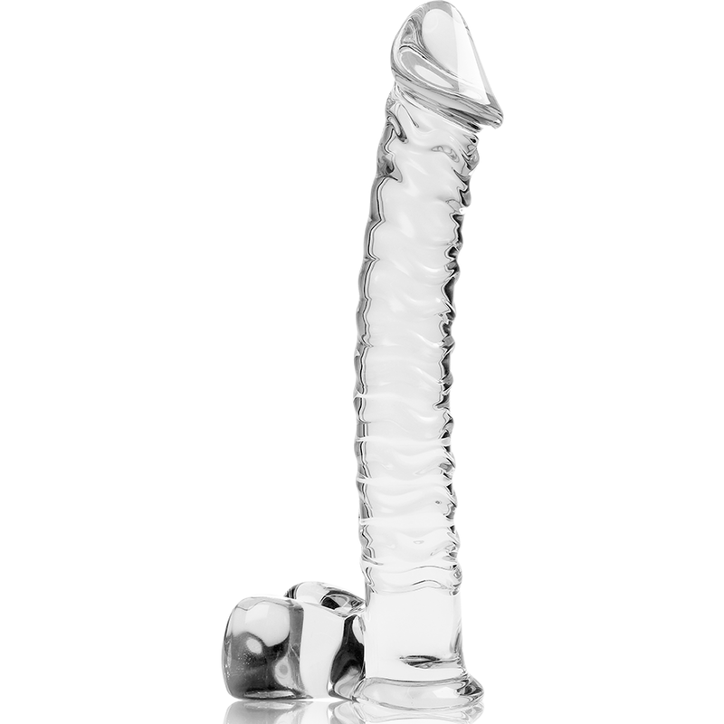 SÉRIE NEBULA DA IBIZA - MODELO 23 DILDO VIDRO BOROSILICADO TRANSPARENTE 21,5 CM -O- 4 CM