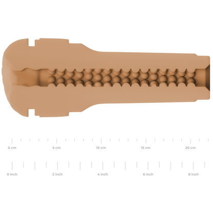 KIIROO - ESTIMULADOR MASTURBADOR FEEL STROKER - MARROM CLARO 