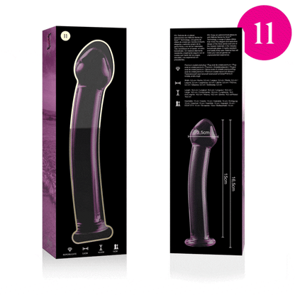 NEBULA SERIE VON IBIZA - MODELL 11 DILDO BOROSILIKATGLAS KLAR 16 CM -O- 3 CM