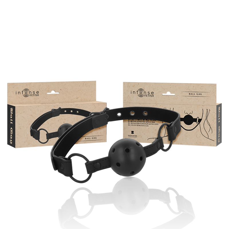 INTENSO - MORDAÇA DE COURO VEGANO FETICHE