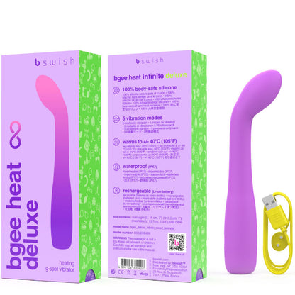 B SWISH - BGEE HEAT INFINITE DELUXE WIEDERAUFLADBARER VIBRATOR AUS LAVENDELSILIKON