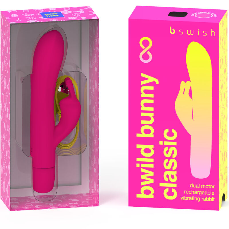 B SWISH - BWILD BUNNY INFINITE CLASSIC WIEDERAUFLADBARER VIBRATOR AUS ROSA SILIKON