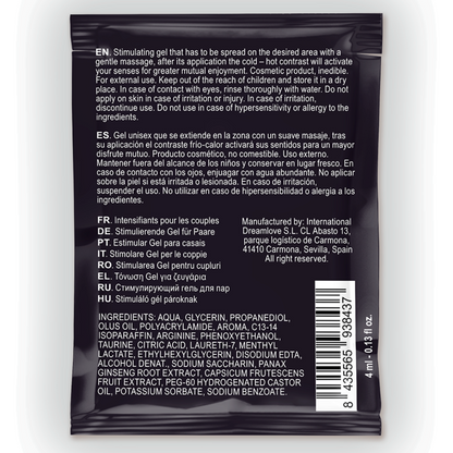 SPARTAN - Potenzsteigerungsgel für Männer mit Heiß-Kalt-Effekt, 100 % VEGAN, 4 ml